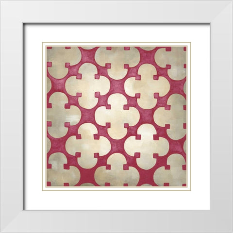 Classical Symmetry IX White Modern Wood Framed Art Print with Double Matting by Zarris, Chariklia