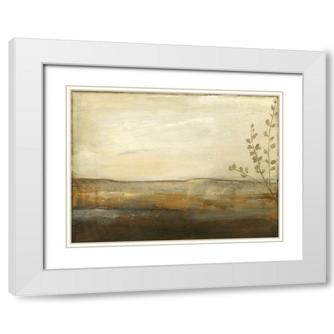 Horizon II White Modern Wood Framed Art Print with Double Matting by Goldberger, Jennifer