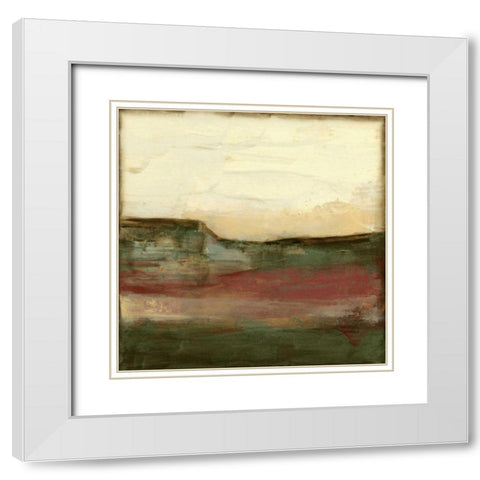 Horizon IV White Modern Wood Framed Art Print with Double Matting by Goldberger, Jennifer