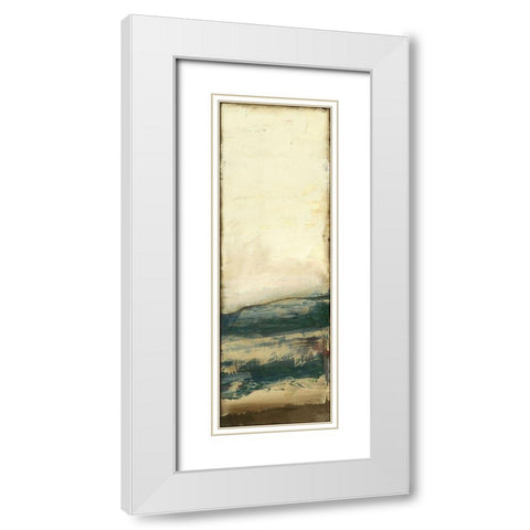 Horizon VI White Modern Wood Framed Art Print with Double Matting by Goldberger, Jennifer