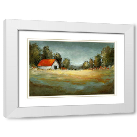 Forgotten Memories White Modern Wood Framed Art Print with Double Matting by Long, Christina