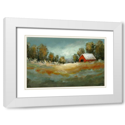Waiting for the Rain White Modern Wood Framed Art Print with Double Matting by Long, Christina