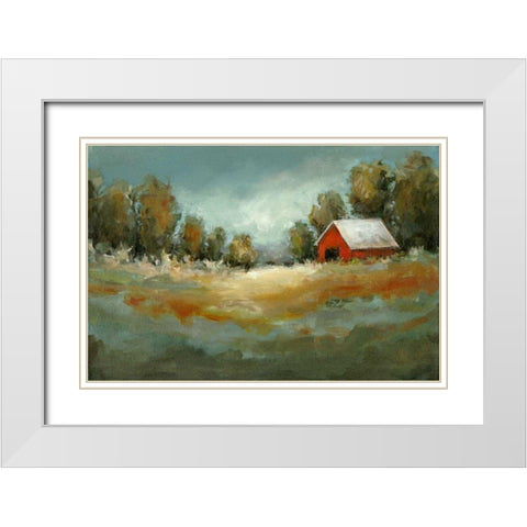 Waiting for the Rain White Modern Wood Framed Art Print with Double Matting by Long, Christina