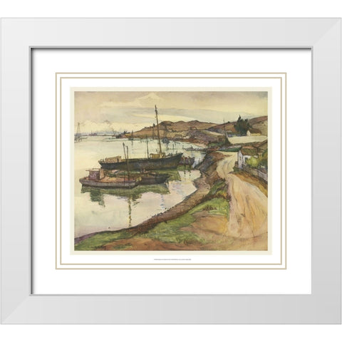 European Sketchbook II White Modern Wood Framed Art Print with Double Matting by Abdy, Rowena Meeks