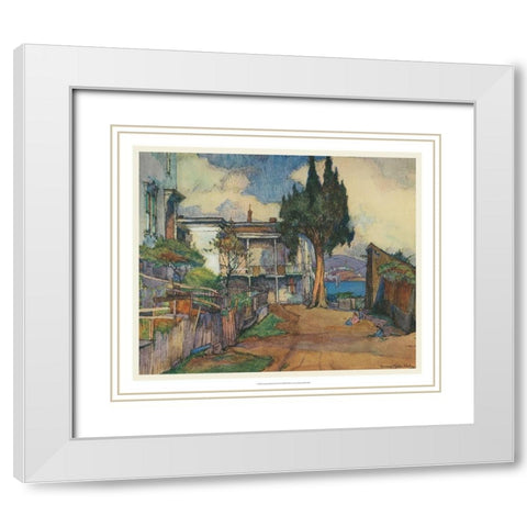 European Sketchbook III White Modern Wood Framed Art Print with Double Matting by Abdy, Rowena Meeks