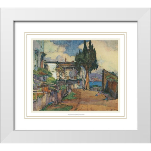 European Sketchbook III White Modern Wood Framed Art Print with Double Matting by Abdy, Rowena Meeks