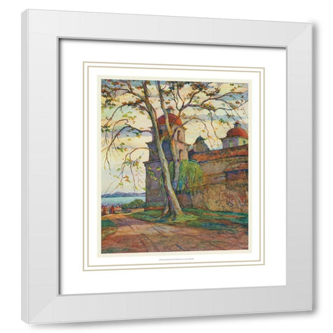 European Sketchbook VII White Modern Wood Framed Art Print with Double Matting by Abdy, Rowena Meeks