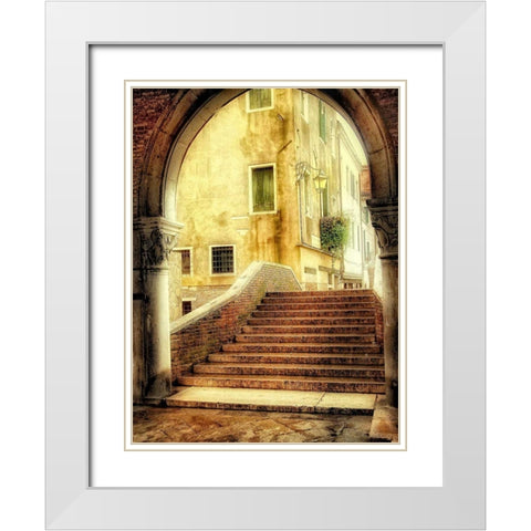 Italian Archway White Modern Wood Framed Art Print with Double Matting by Head, Danny