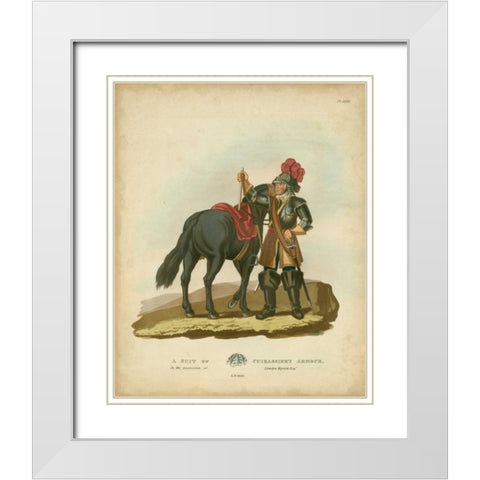 Men in Armour VI White Modern Wood Framed Art Print with Double Matting by Meyrick