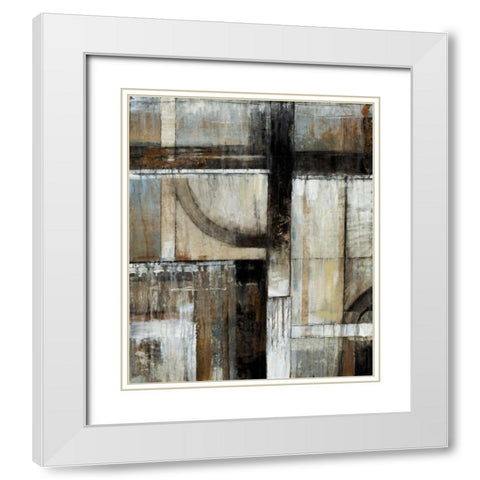 Existence I White Modern Wood Framed Art Print with Double Matting by OToole, Tim