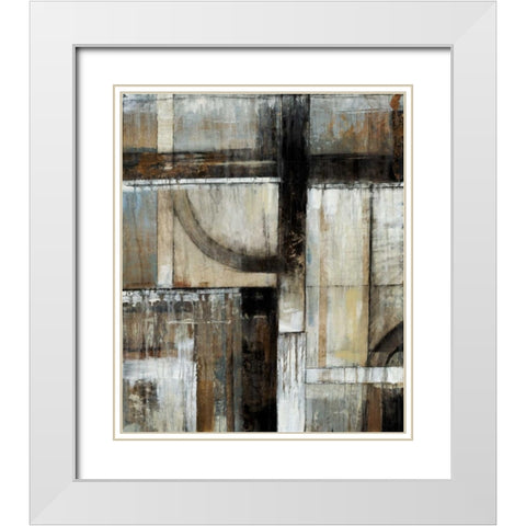 Existence I White Modern Wood Framed Art Print with Double Matting by OToole, Tim