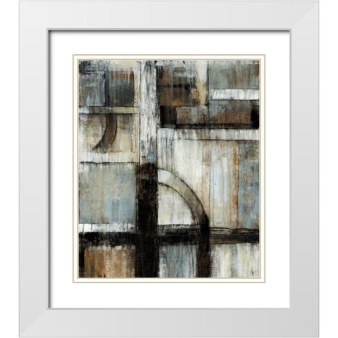 Existence II White Modern Wood Framed Art Print with Double Matting by OToole, Tim