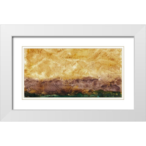 Longview I White Modern Wood Framed Art Print with Double Matting by Stramel, Renee W.
