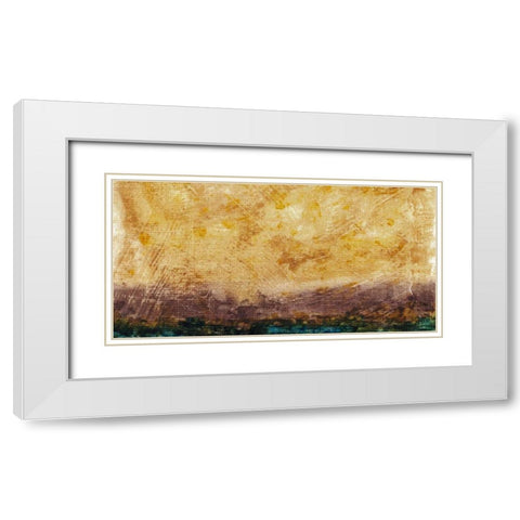 Longview II White Modern Wood Framed Art Print with Double Matting by Stramel, Renee W.