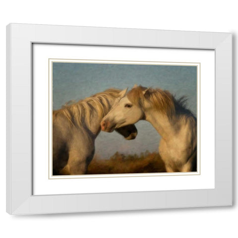 French Affair White Modern Wood Framed Art Print with Double Matting by PHBurchett