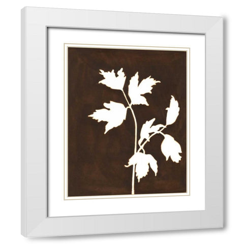 Four Seasons Foliage IV White Modern Wood Framed Art Print with Double Matting by Meagher, Megan