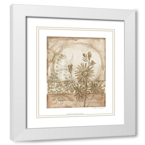 Twilight Meadow II White Modern Wood Framed Art Print with Double Matting by Meagher, Megan