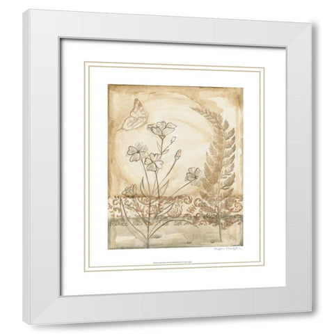 Twilight Meadow III White Modern Wood Framed Art Print with Double Matting by Meagher, Megan