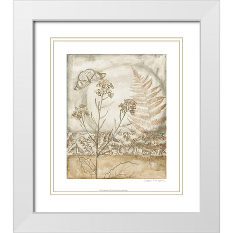 Twilight Meadow IV White Modern Wood Framed Art Print with Double Matting by Meagher, Megan