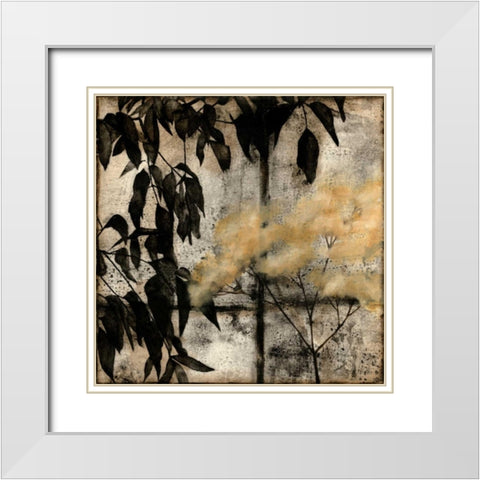 Natures Breath I White Modern Wood Framed Art Print with Double Matting by Goldberger, Jennifer