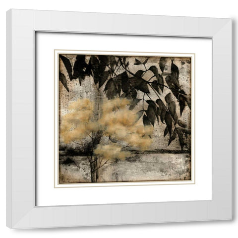 Natures Breath II White Modern Wood Framed Art Print with Double Matting by Goldberger, Jennifer