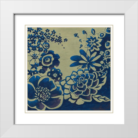 Kyoto Garden III White Modern Wood Framed Art Print with Double Matting by Zarris, Chariklia