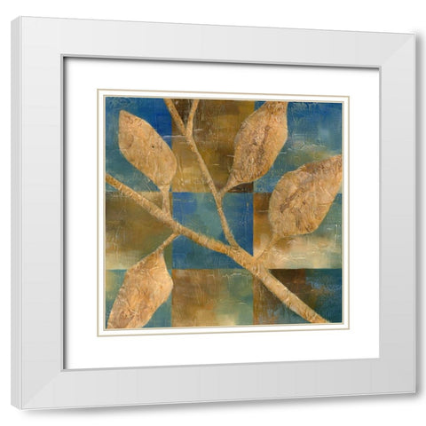 Burnished Branch IV White Modern Wood Framed Art Print with Double Matting by Zarris, Chariklia
