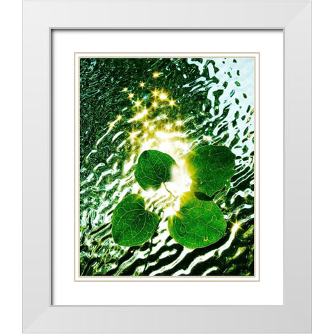Floating Light White Modern Wood Framed Art Print with Double Matting by Morris, Leonard