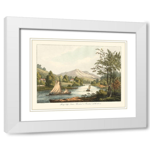 English Countryside II White Modern Wood Framed Art Print with Double Matting by Wilkenson, Joseph