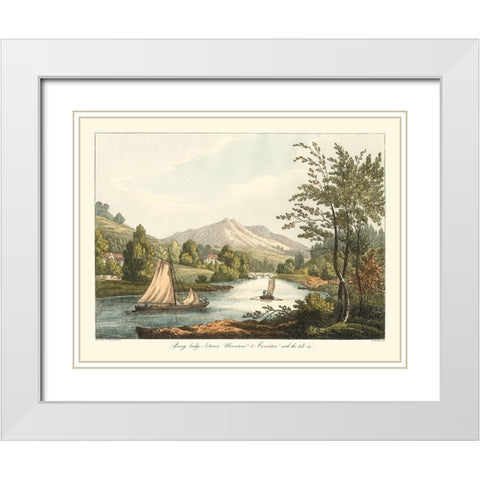 English Countryside II White Modern Wood Framed Art Print with Double Matting by Wilkenson, Joseph
