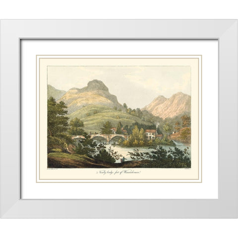 English Countryside III White Modern Wood Framed Art Print with Double Matting by Wilkenson, Joseph