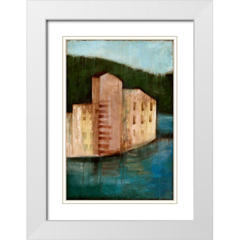 Coastal Villa I White Modern Wood Framed Art Print with Double Matting by Goldberger, Jennifer