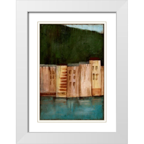 Coastal Villa II White Modern Wood Framed Art Print with Double Matting by Goldberger, Jennifer