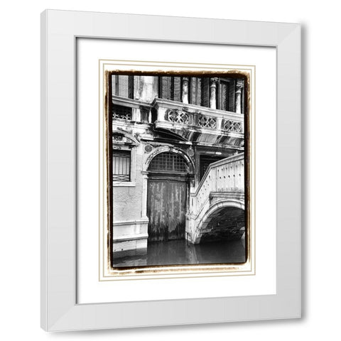Venetian Doorway White Modern Wood Framed Art Print with Double Matting by DeNardo, Laura
