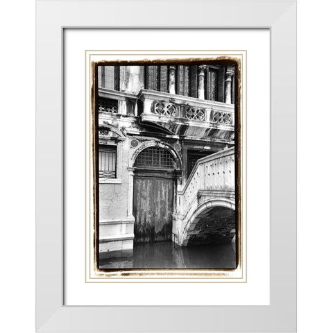 Venetian Doorway White Modern Wood Framed Art Print with Double Matting by DeNardo, Laura