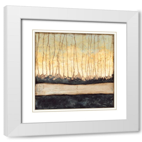 Winter Reverie I White Modern Wood Framed Art Print with Double Matting by Goldberger, Jennifer