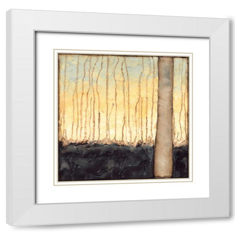 Winter Reverie III White Modern Wood Framed Art Print with Double Matting by Goldberger, Jennifer