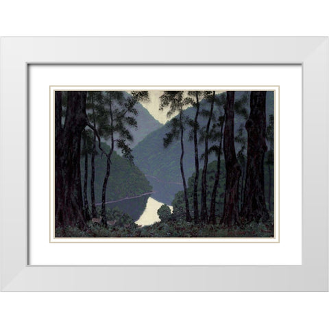 Spring White Modern Wood Framed Art Print with Double Matting by Stone, Walter King