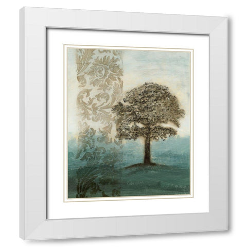 Misty Memory I White Modern Wood Framed Art Print with Double Matting by Meagher, Megan