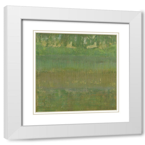 Marsh Light I White Modern Wood Framed Art Print with Double Matting by Holland, Julie