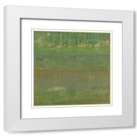 Marsh Light II White Modern Wood Framed Art Print with Double Matting by Holland, Julie