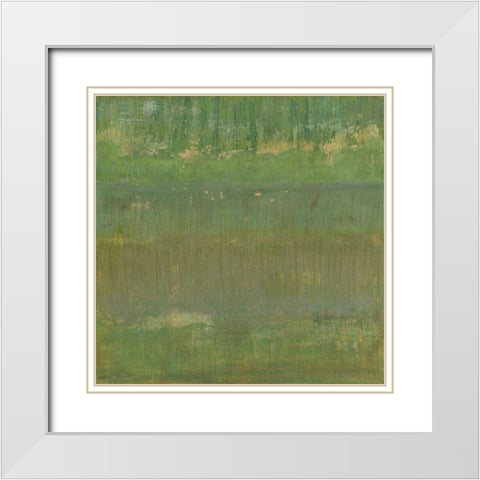 Marsh Light II White Modern Wood Framed Art Print with Double Matting by Holland, Julie