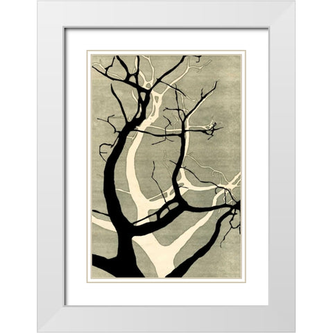 Winter Hollow I White Modern Wood Framed Art Print with Double Matting by Ludwig, Alicia