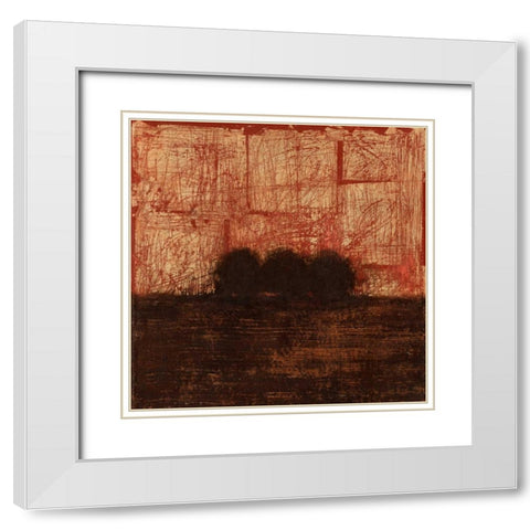 Weathered Landscape I White Modern Wood Framed Art Print with Double Matting by Wyatt Jr., Norman