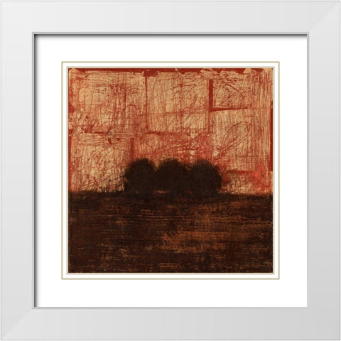 Weathered Landscape I White Modern Wood Framed Art Print with Double Matting by Wyatt Jr., Norman