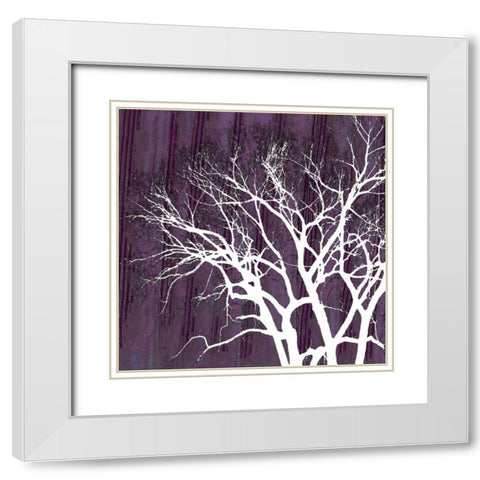 Aurora Silhouette I White Modern Wood Framed Art Print with Double Matting by Ludwig, Alicia