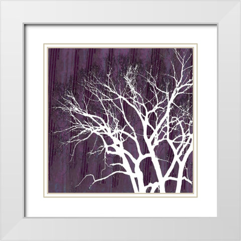 Aurora Silhouette I White Modern Wood Framed Art Print with Double Matting by Ludwig, Alicia