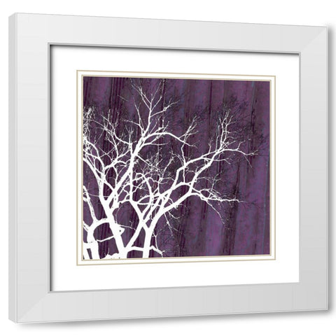 Aurora Silhouette II White Modern Wood Framed Art Print with Double Matting by Ludwig, Alicia