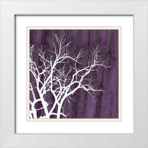 Aurora Silhouette II White Modern Wood Framed Art Print with Double Matting by Ludwig, Alicia