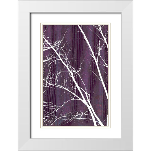 Aurora Silhouette III White Modern Wood Framed Art Print with Double Matting by Ludwig, Alicia